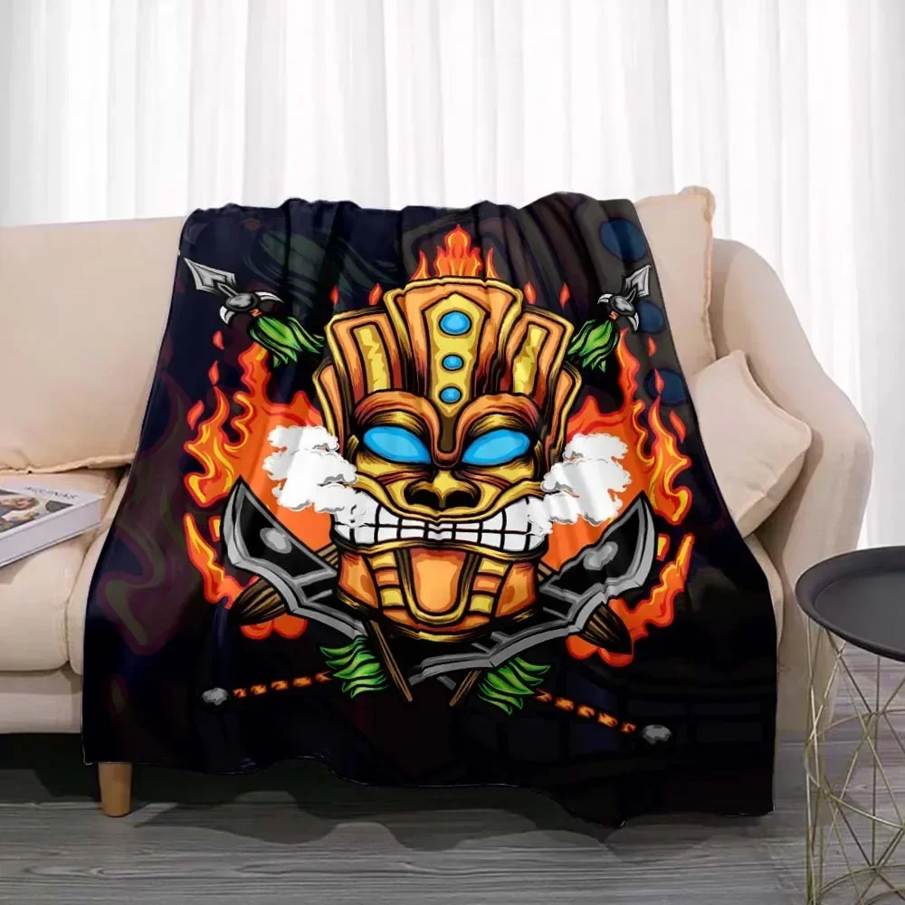 Travel Accessories Hawaii - Tiki Bar Mode Flanell-Decke Sommer Strand