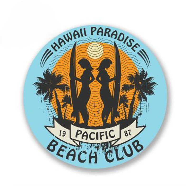 Travel Accessories Hawaii - Auto Styling Hawaii Surf Auto Aufkleber