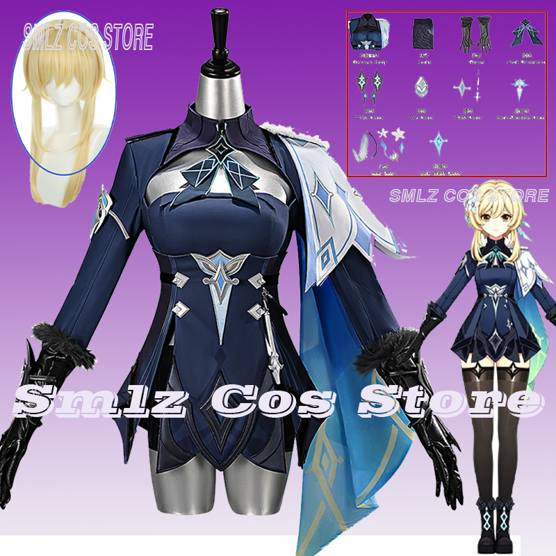Travel Accessories Store - 2026 Genshin Impact Reisende Lumine Cosplay-Kostüm