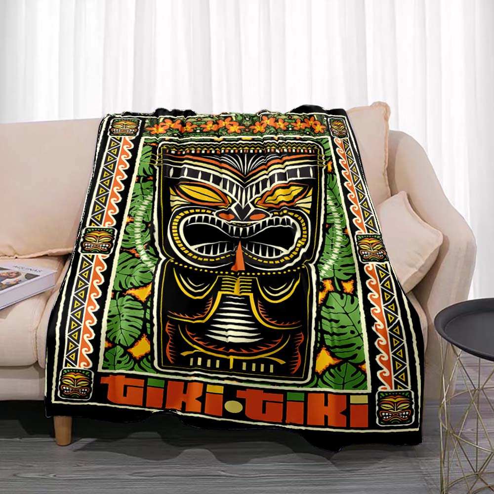 Travel Accessories Hawaii - Tiki Bar Mode Flanell werfen Decke