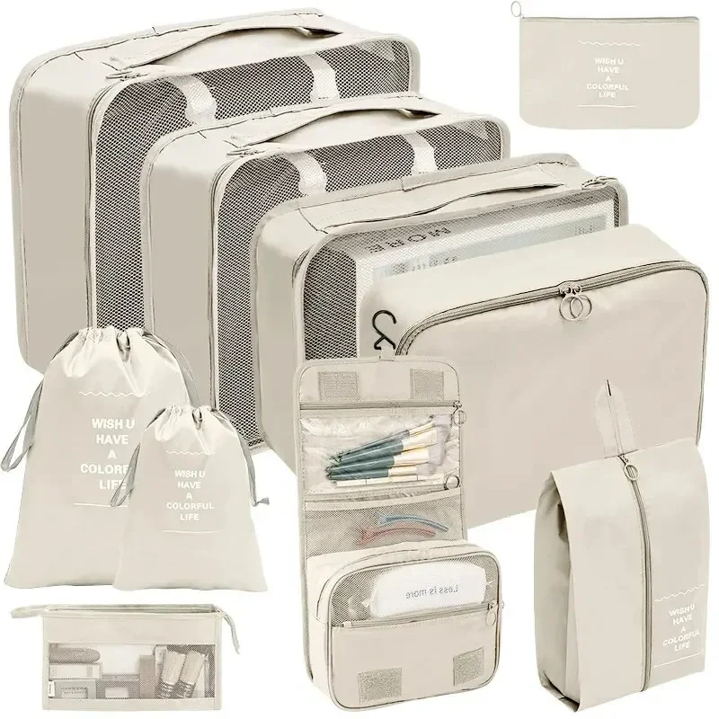 Travel Accessories Organiser - 7/8/9/10 Pcs Set Reise Veranstalter Lagerung