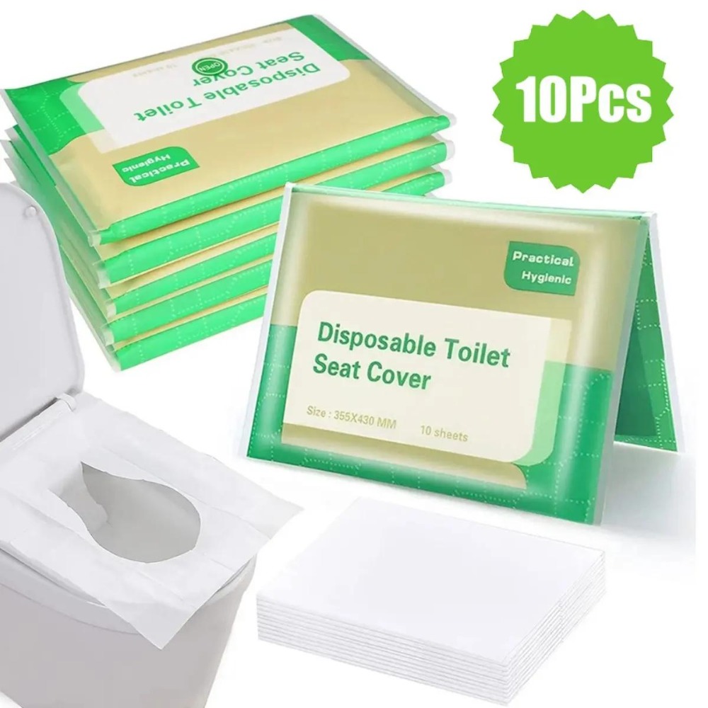 Travel Accessories Store - 20/50 Stück Einweg-Toilettensitzauflagen, tragbares Reisezubehör, Hotel,