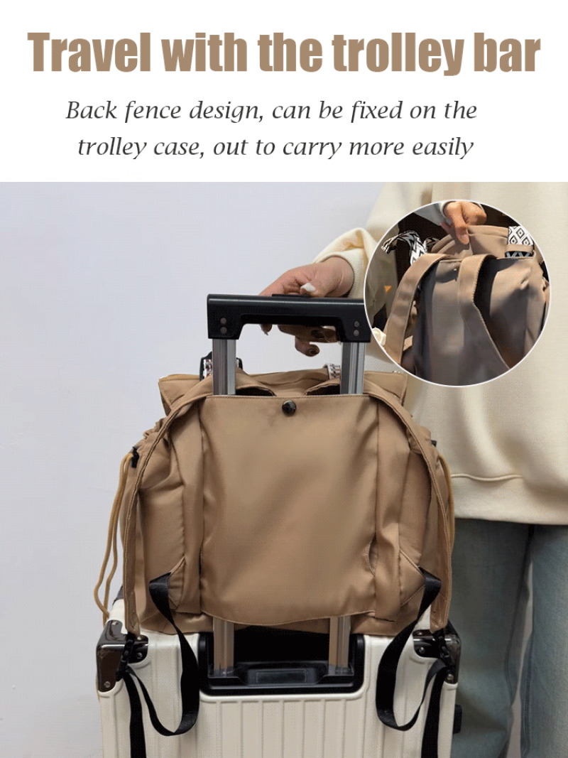 Travel Accessories Italy - Multifunktionaler Damen-Rucksack, Reise-Organizer, Wickeltasche, große Kapazität,