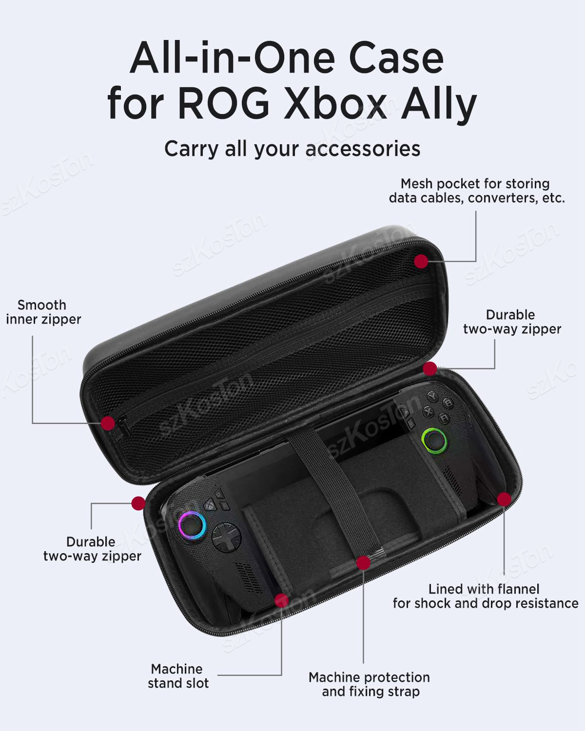 Tragbare PU-Aufbewahrungstasch – Xbox Travel Accessories Bewertung und Preis