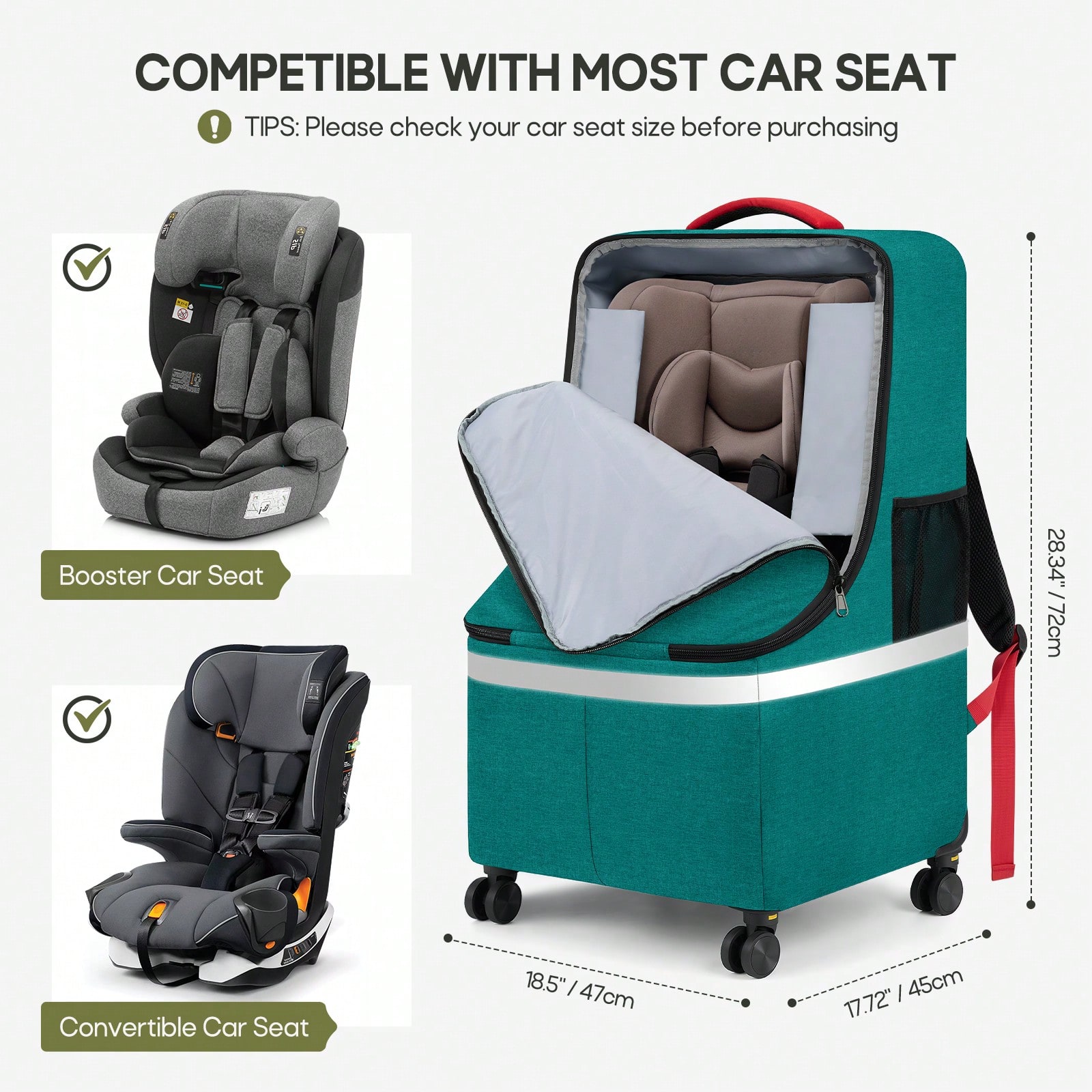 Gepolsterte Autositz-Reisetasc – Car Seat Travel Bag Bewertung und Preis