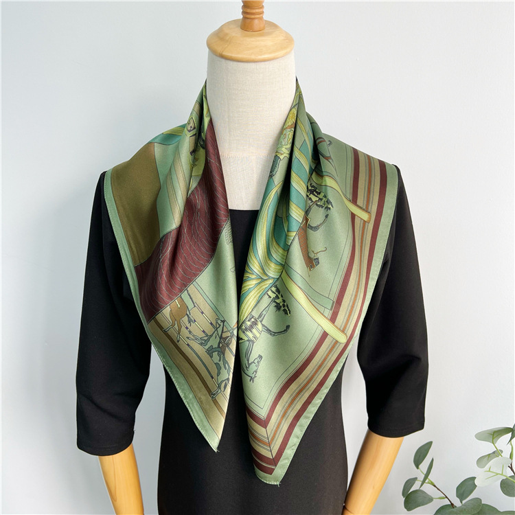 65CM Grüner Seidenschal Luxus  – Travel Accessories To Gift Bewertung und Preis