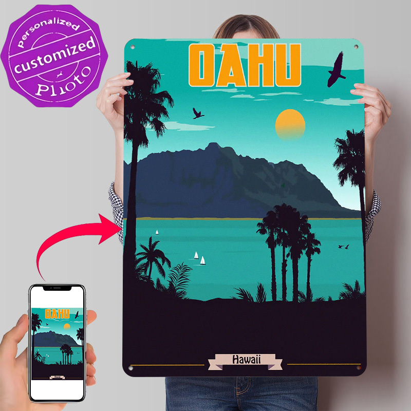 Oahu Hawaii Reise 3D-Textur Ge – Travel Accessories Hawaii Bewertung und Preis