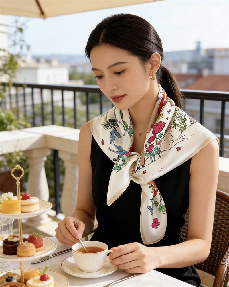 Pferde-Seidenschal für Damen,  – Travel Accessories Neck Bewertung und Preis
